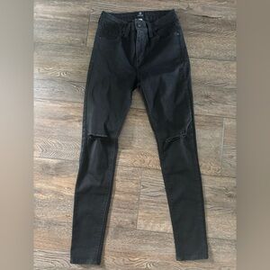 Just Black Jeans 27x28 NWOT Black